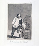 FRANCISCO GOYA, Ysele Quema la Casa, etching from Los Caprichos, 5th edition